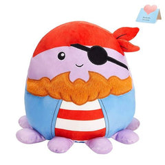 Cute 30cm Octopus Pirate Plush Toy - Adorable Throw Pillow for Kids - Pirate