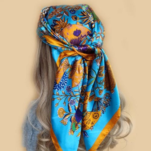Stylish Multifunctional Silk Scarf - Versatile Fashion Accessory