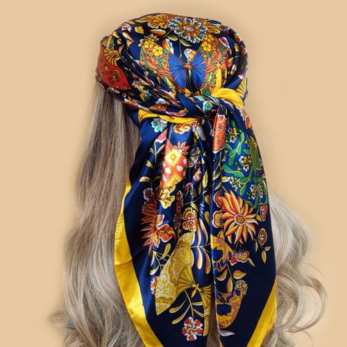 Stylish Multifunctional Silk Scarf - Versatile Fashion Accessory - 10 / 90X90cm