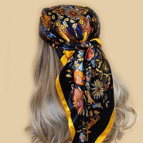Stylish Multifunctional Silk Scarf - Versatile Fashion Accessory