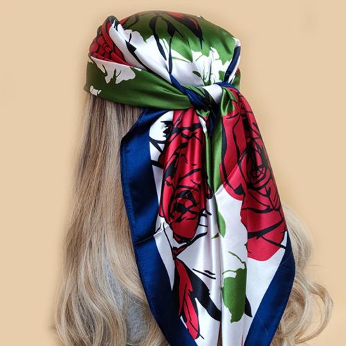 Stylish Multifunctional Silk Scarf - Versatile Fashion Accessory - 13 / 90X90cm