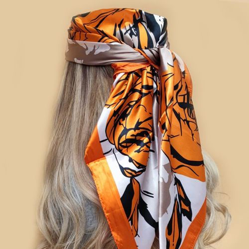 Stylish Multifunctional Silk Scarf - Versatile Fashion Accessory
