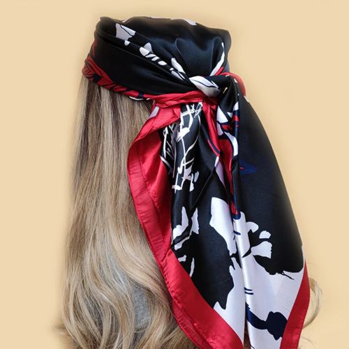 Stylish Multifunctional Silk Scarf - Versatile Fashion Accessory - 15 / 90X90cm