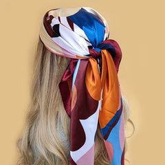 Stylish Multifunctional Silk Scarf - Versatile Fashion Accessory