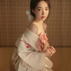 JEMMA LEONG Traditional Kimono - Elegant Cotton & Polyester Attire