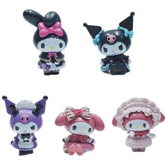 MINISO Kuromi Doll Action Figure - Cute Cartoon Desktop Decoration Toy
