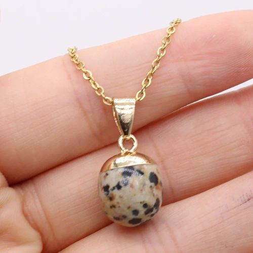Classic Amethyst & Agate Pendant Necklace - Elegant Gift Jewellery - Damation Jasper