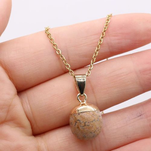Classic Amethyst & Agate Pendant Necklace - Elegant Gift Jewellery - Picture