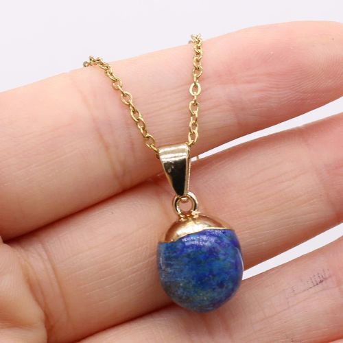 Classic Amethyst & Agate Pendant Necklace - Elegant Gift Jewellery - Lapis lazuli