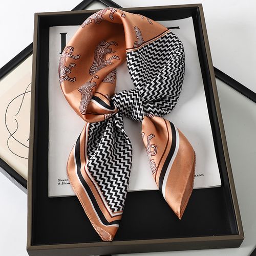 JTVOVO Multifunctional Polyester Scarf - Stylish 70x70cm Accessory - JNC089-02 / 70x70cm