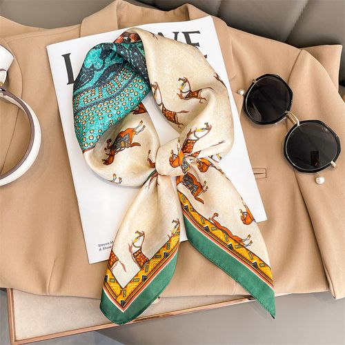 JTVOVO Multifunctional Polyester Scarf - Stylish 70x70cm Accessory - JNC154-02 / 70x70cm