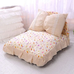 Princess Nest Pet Bed - Cotton Fabric Comfortable & Removable Washable