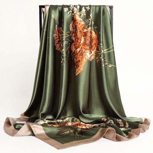 Stylish Printed Polyester Headband Scarf for All Seasons - 22 / 90X90cm