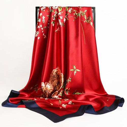 Stylish Printed Polyester Headband Scarf for All Seasons - 23 / 90X90cm