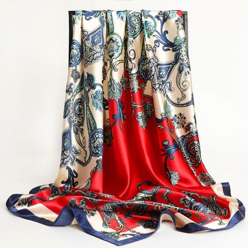 Stylish Printed Polyester Headband Scarf for All Seasons - 33 / 90X90cm