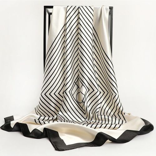 Stylish Printed Polyester Headband Scarf for All Seasons - 45 / 90X90cm