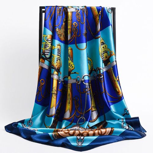 Stylish Printed Polyester Headband Scarf for All Seasons - 48 / 90X90cm