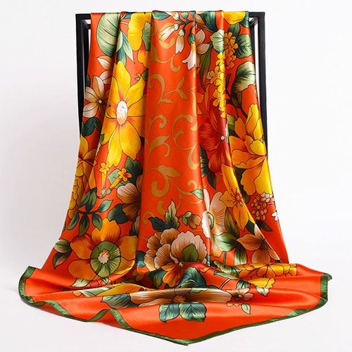 Stylish Printed Polyester Headband Scarf for All Seasons - 51 / 90X90cm