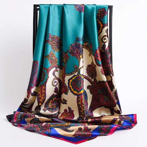 Stylish Printed Polyester Headband Scarf for All Seasons - 53 / 90X90cm