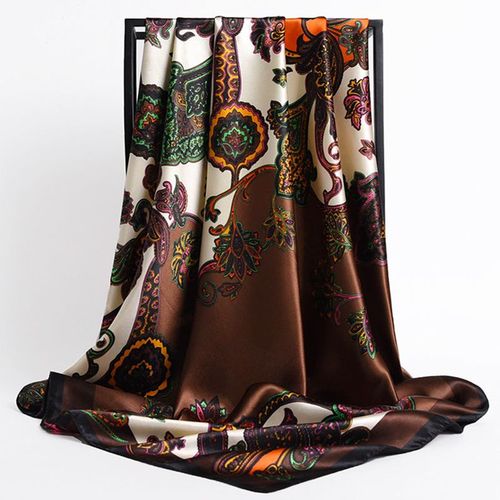 Stylish Printed Polyester Headband Scarf for All Seasons - 54 / 90X90cm