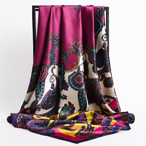 Stylish Printed Polyester Headband Scarf for All Seasons - 55 / 90X90cm