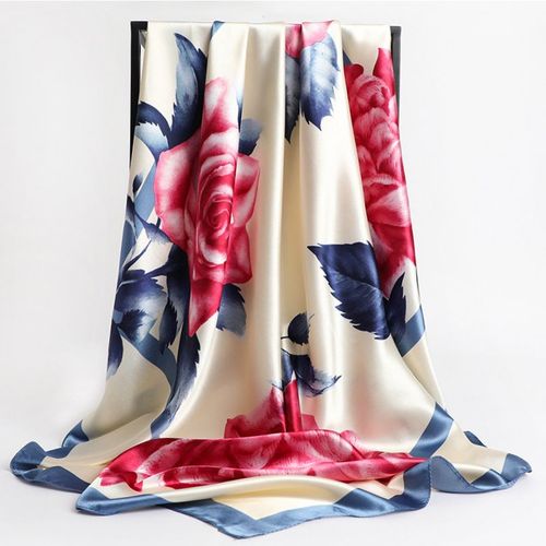 Stylish Printed Polyester Headband Scarf for All Seasons - 24 / 90X90cm