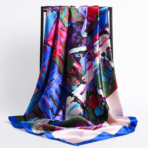 Stylish Printed Polyester Headband Scarf for All Seasons - 62 / 90X90cm