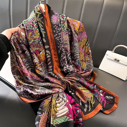 SANMAIHUA Elegant Printed Scarf - Summer Style Accessory 90x180cm - JNF699-01 / One Size