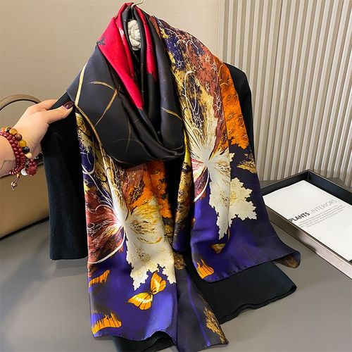 SANMAIHUA Elegant Printed Scarf - Summer Style Accessory 90x180cm - JNF717-01 / One Size