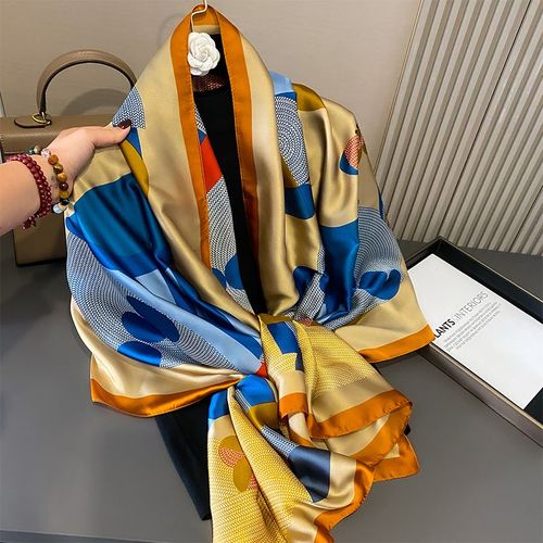 SANMAIHUA Elegant Printed Scarf - Summer Style Accessory 90x180cm