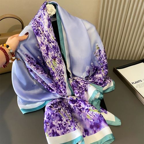 SANMAIHUA Elegant Printed Scarf - Summer Style Accessory 90x180cm - JNF708-01 / One Size