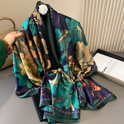 SANMAIHUA Elegant Printed Scarf - Summer Style Accessory 90x180cm - JNF716-01 / One Size