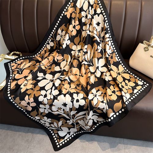 HVATILAW Floral Scarf - Luxurious Softness for Every Occasion - FN202-6 / 90X90cm