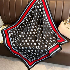 HVATILAW Luxury Geometric Scarf - Stylish Sun Protection Accessory