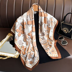 HVATILAW Floral Luxury Scarf - Stylish Sun Protection Accessory