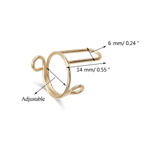 Angelady Trendy Adjustable Rings for Stylish Nail Accessory Impressions