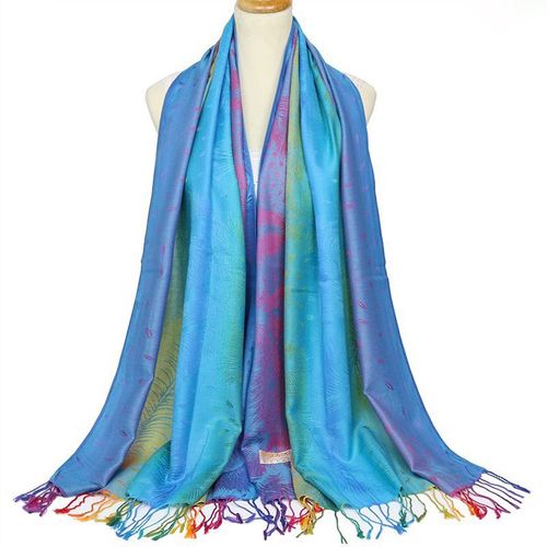 LMLAVEN Colourful Ethnic Jacquard Scarf - Warm Multifunctional Stole