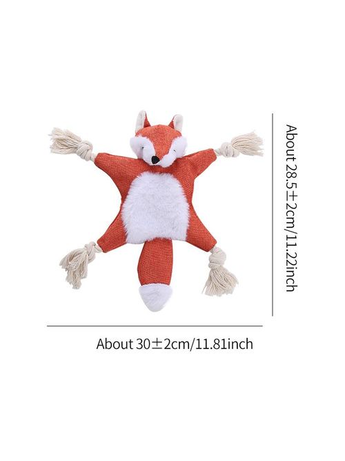 Plush Dog Toy - Safe Fleece Design for Fun Playtime - Red / XS