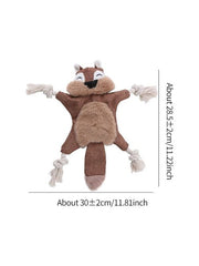 Plush Dog Toy - Safe Fleece Design for Fun Playtime