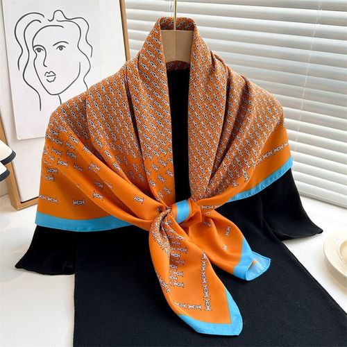 HVATILAW Luxury Polyester Scarf - UV Protection & Stylish Design