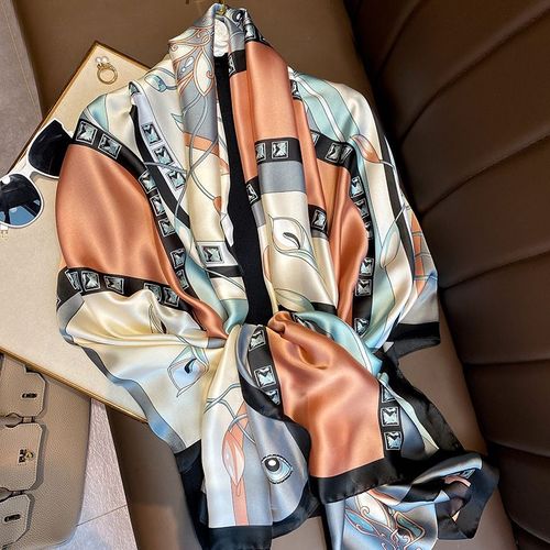 RUNMEIFA Fashionable Printed Polyester Scarf - Multifunctional Accessory