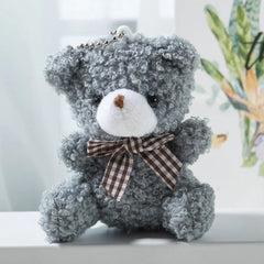 Plush Bear Doll Key Chain Pendant - Cute & Colourful Plush Toy Accessory