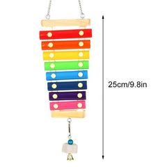 Wooden Bird Toy Set - Durable and Engaging for Chickens & Birds