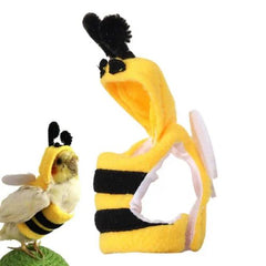 Bee Costume Bird Clothes for Parrots & Small Pets - Soft & Comfortable Suit