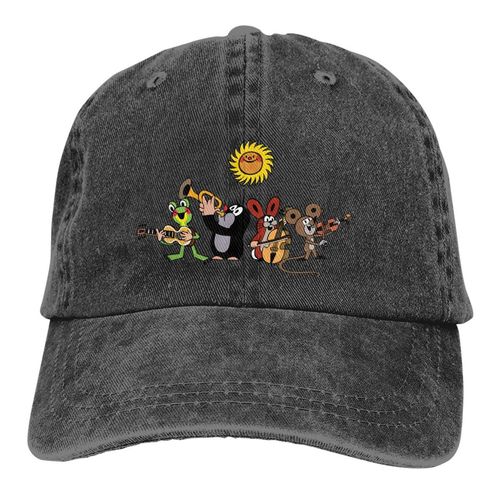 Little Mole Multicolour Cap - Sun Protection Adjustable Baseball Hat - black / One Size