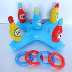 CatXaa Durable Inflatable Pool Basketball Set for Fun Summer Games
