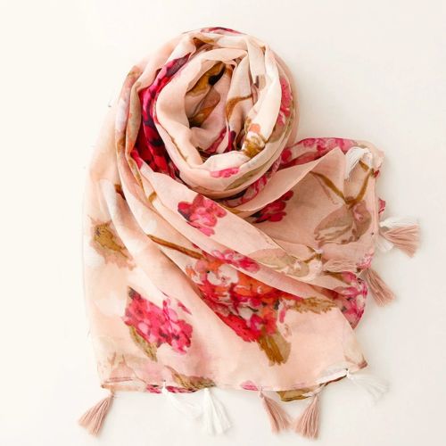 Elegant Cotton-Linen Bandanna Scarf - Versatile Outdoor Shawl
