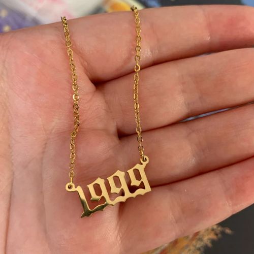Geometric Stainless Steel Pendant Necklace - Stylish Mood Tracker