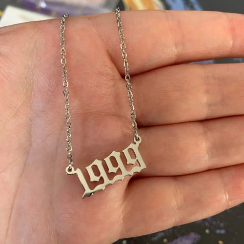 Geometric Stainless Steel Pendant Necklace - Stylish Mood Tracker