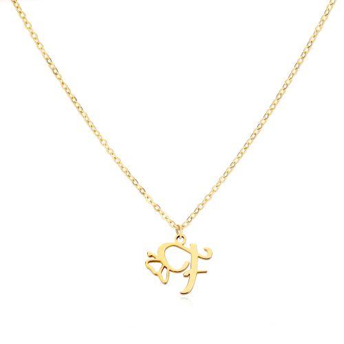 HPTOTMG Stainless Steel Pendant Necklace - Trendy & Durable Design - F